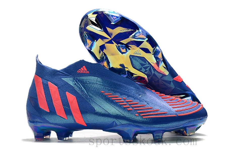 Adidas Predator Edge Kvinder Fodboldstøvler Blå Rød Køb billige fodboldstøvler på tilbud.